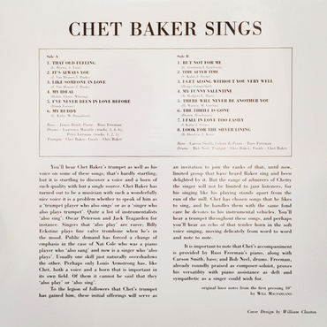 Chet Baker - Sings (Royal Blue Vinyl) - LP