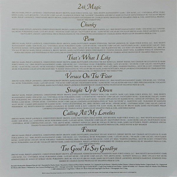 Bruno Mars - XXIVK Magic  (Limited Edition Gold Vinyl Gold) - LP