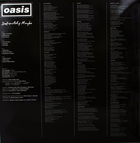 Oasis - Definitely Maybe - 2LP