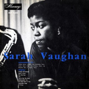 Sarah Vaughan ‎– Sarah Vaughan - LP
