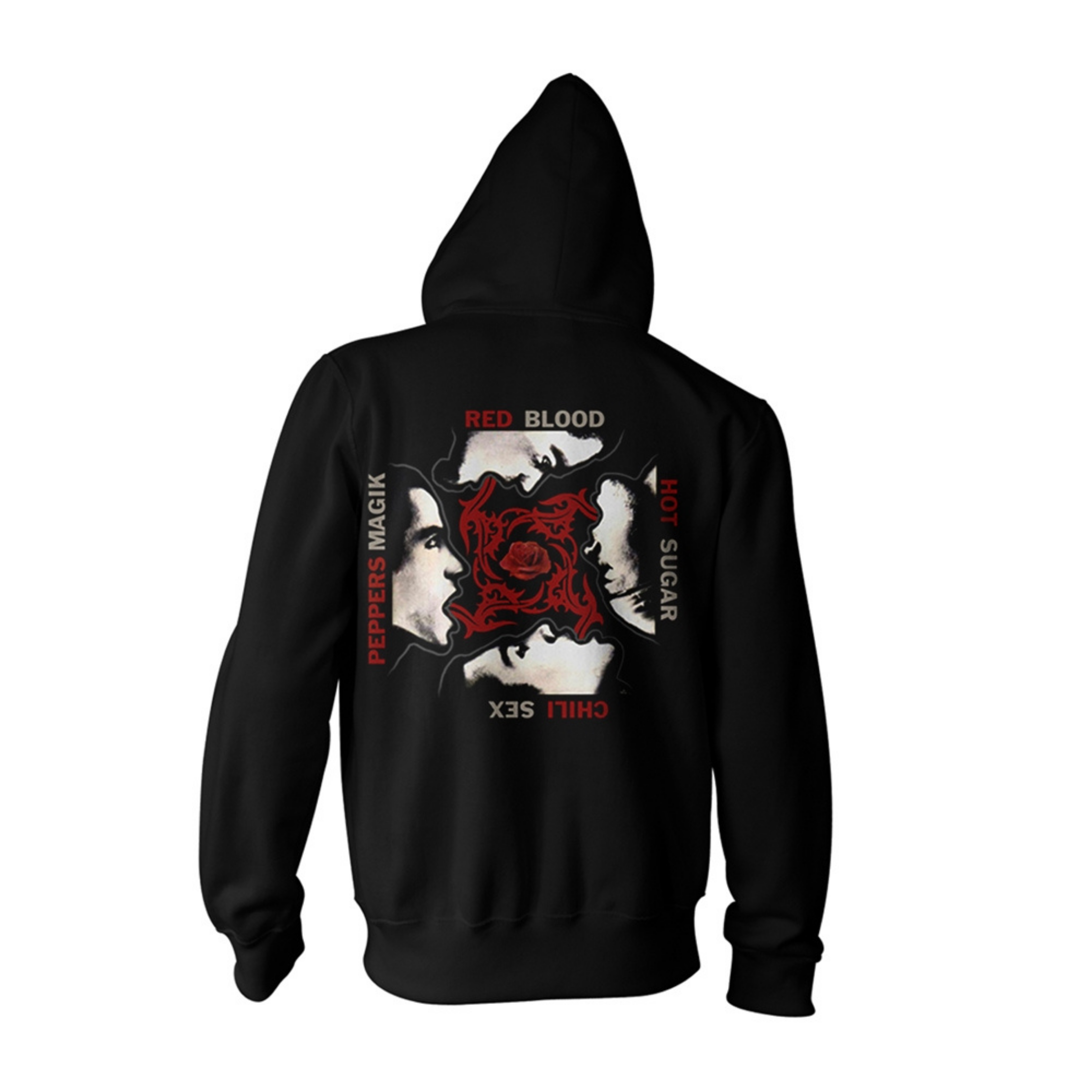 Red Hot Chili Peppers 'BSSM' Album Cover Artwork Black Hoodie Sweatshi ...