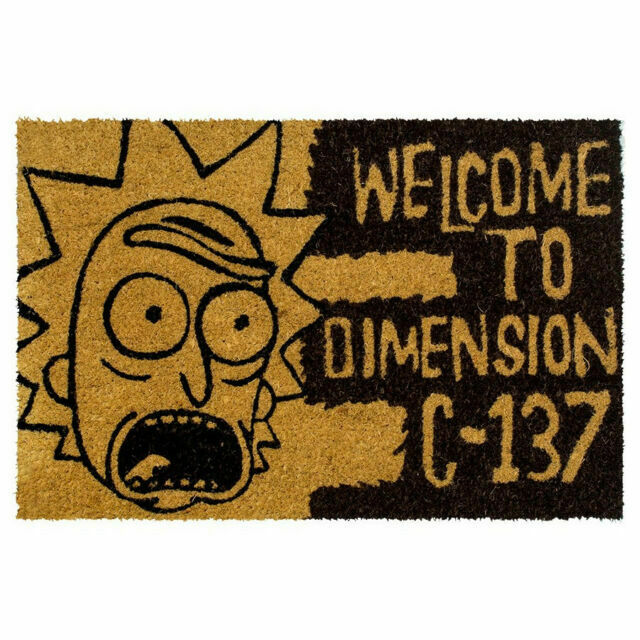 Rick and Morty - 'Welcome to Dimension C-137' Doormat
