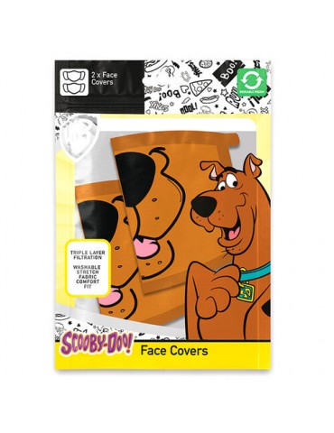 Scooby-Doo Mouth Adult Size Officially Licensed Face Mask (2pcs)