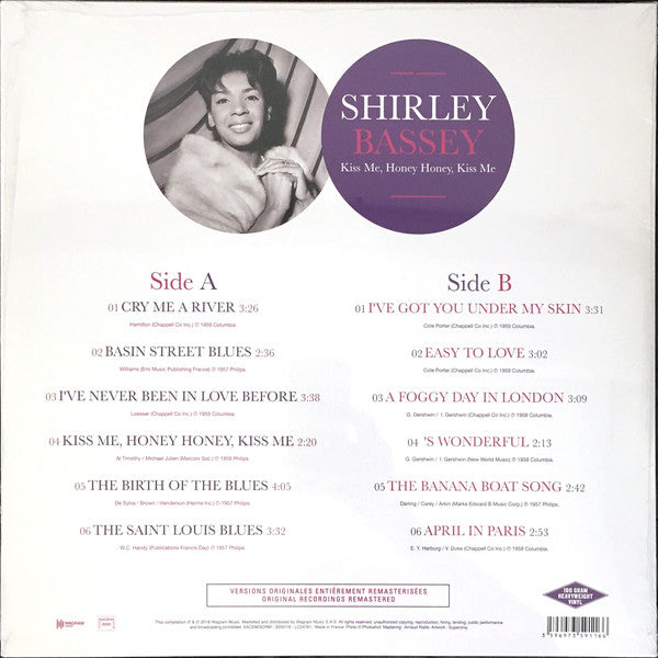 Shirley Bassey - Kiss Me, Honey Honey, Kiss Me - LP