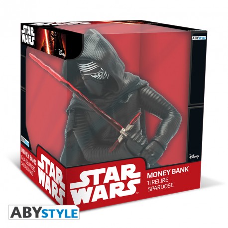 Star Wars Money Bank - Kylo Ren Bust with Red Lightsaber