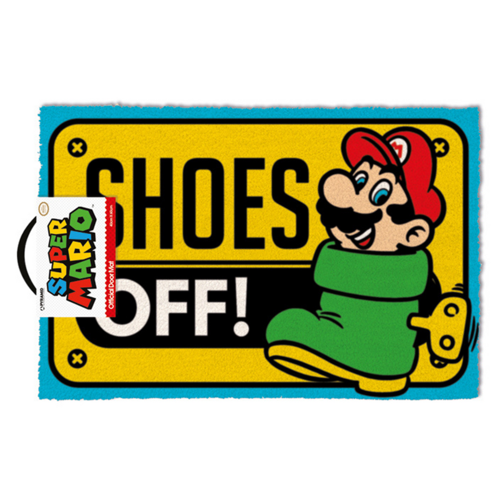 Super Mario - Shoes Off! Doormat