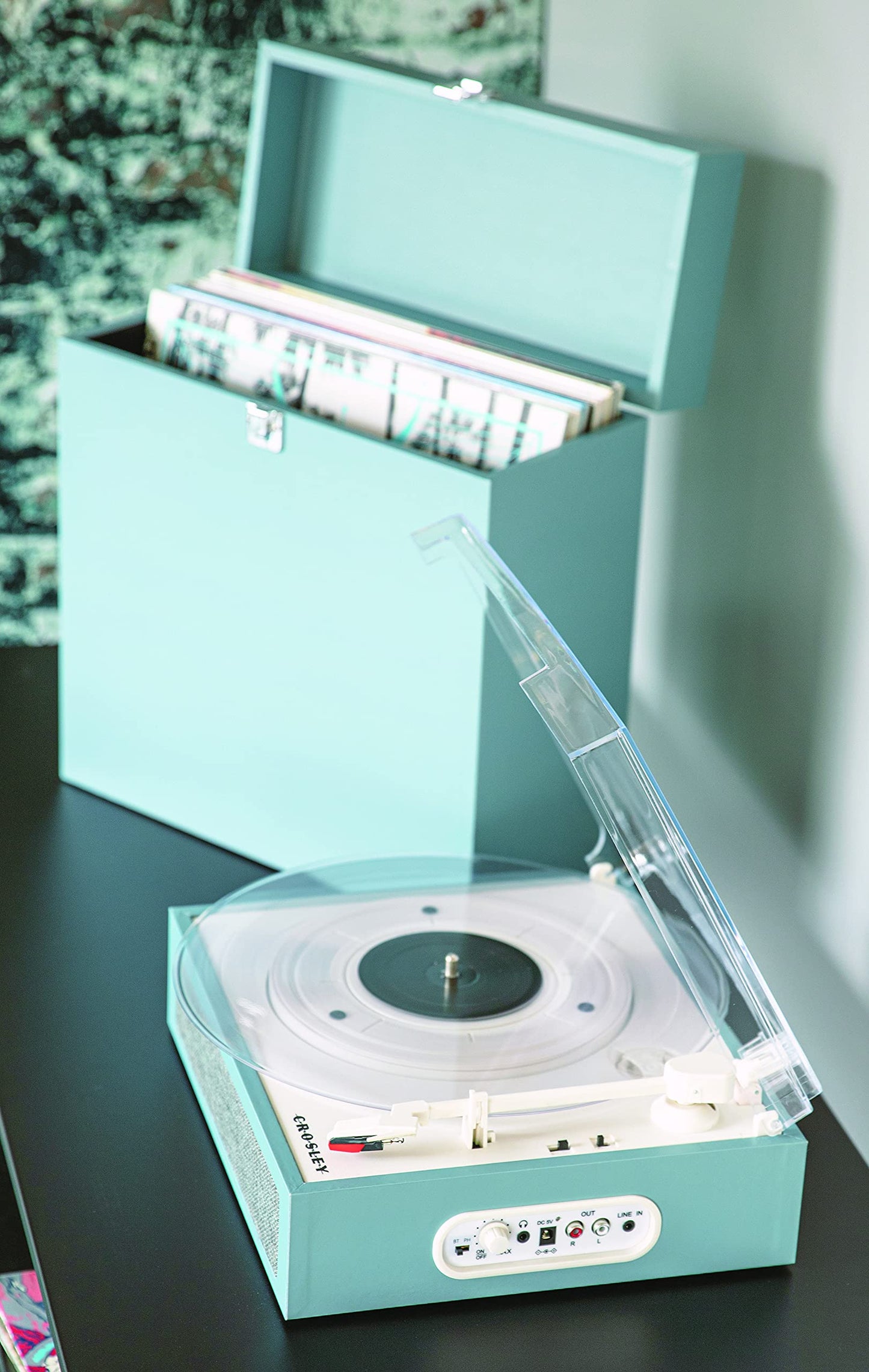 Crosley FUSION Turntable and Carrying Case - TOURMALINE. Now available online in abudhabi