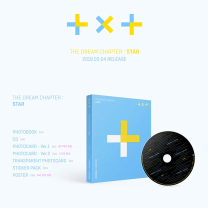 TXT (TOMORROW X TOGETHER) - Debut Album - The Dream Chapter: STAR - CD