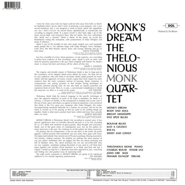 Thelonious Monk Quartet - Monk's Dream (Blue Vinyl) - LP