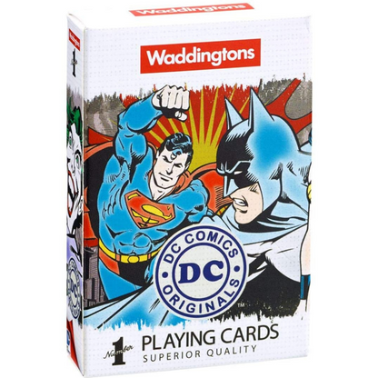 DC Comics Waddingtons Retro Number 1 Playing Cards