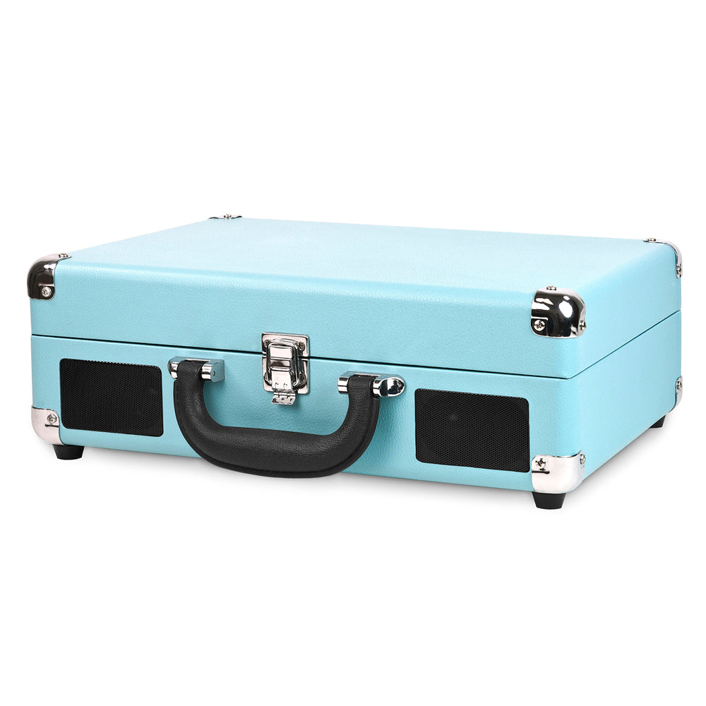 Victrola Journey Portable Suitcase Turquoise VSC-550BT Bluetooth Turntable Music Centre