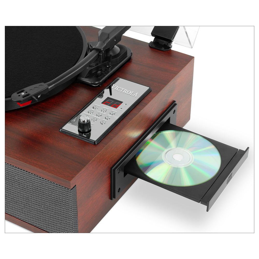 Victrola Park Avenue VTA-60 - 5-in-1 Bluetooth Record Player Turntable, CD, and Radio Music Centre (Damaged Box)