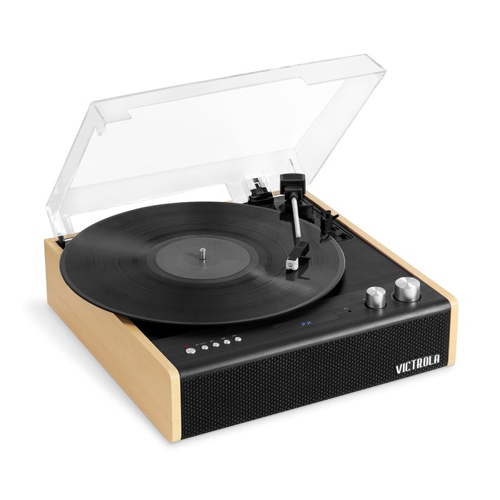 Victrola The Eastwood Bamboo VTA-72 Bluetooth Vinyl/Turntable Music Centre (Bad Box) (AS IS)