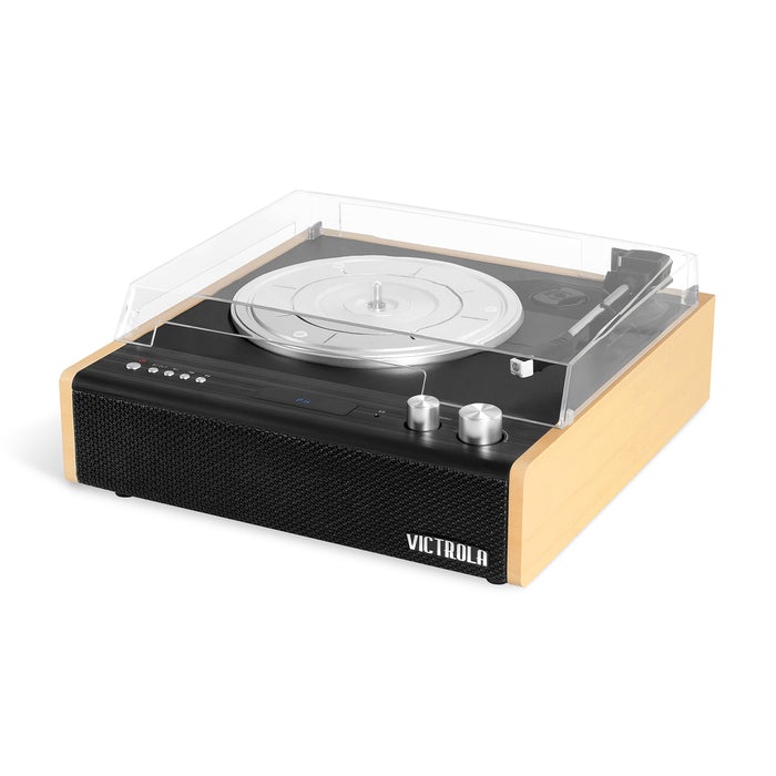 Victrola The Eastwood Bamboo VTA-72 Bluetooth Vinyl/Turntable Music Centre (Bad Box) (AS IS)