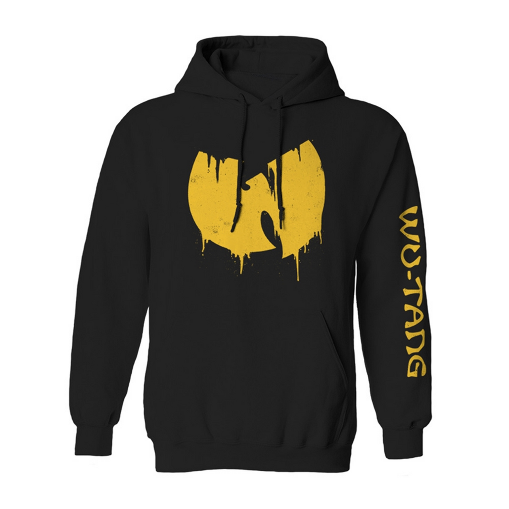 Wu-Tang Clan Sliding Logo Black Hoodie Sweatshirt