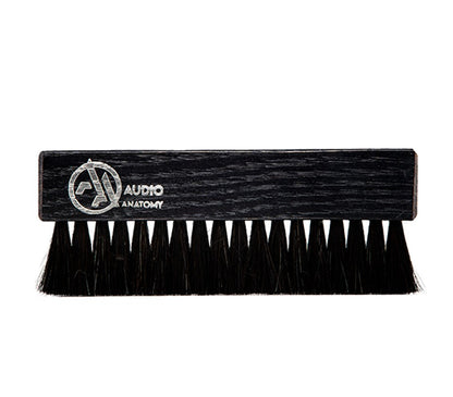 Audio Anatomy - Oak Wood Brush Black With Antistatic Goat And Nylon Fiber - Deluxe (Dry & Wet Cleaning)