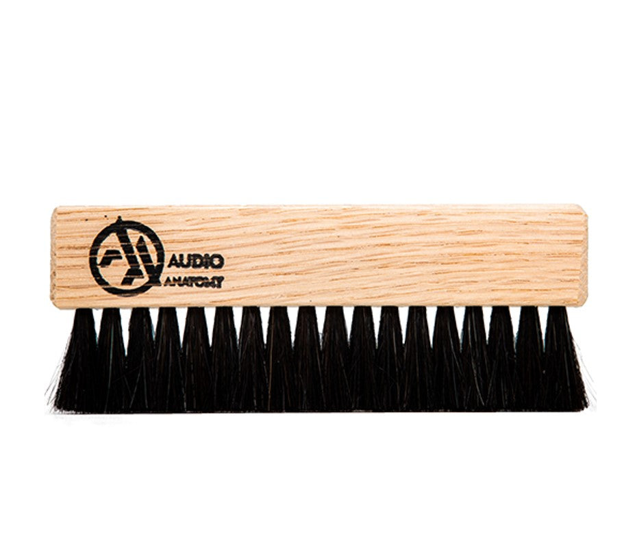 Audio Anatomy - Oak Wood Brush Natural With Antistatic Goat And Nylon Fiber - Deluxe (Dry & Wet Cleaning)
