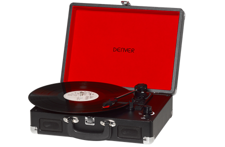 Denver Record Player (Black) vinyl Dubai
