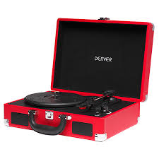 Denver Record Player - Red