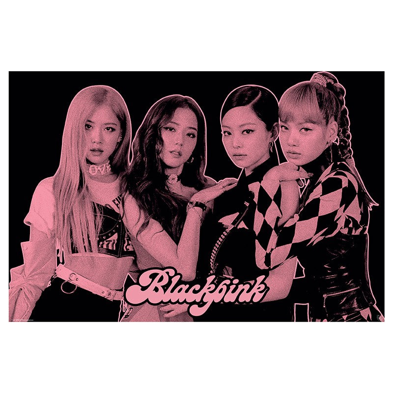 Blackpink -  "Group Pink"  - Poster Design BLACK PINK Licensed