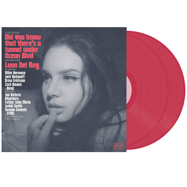 Lana Del Rey - Did You Know That There's A Tunnel Under Ocean Blvd (Limited Dark Pink Vinyl / Alt Cover / Poster) - 2LP