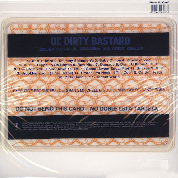 Ol' Dirty Bastard - Return To The 36 Chambers - 2LP
