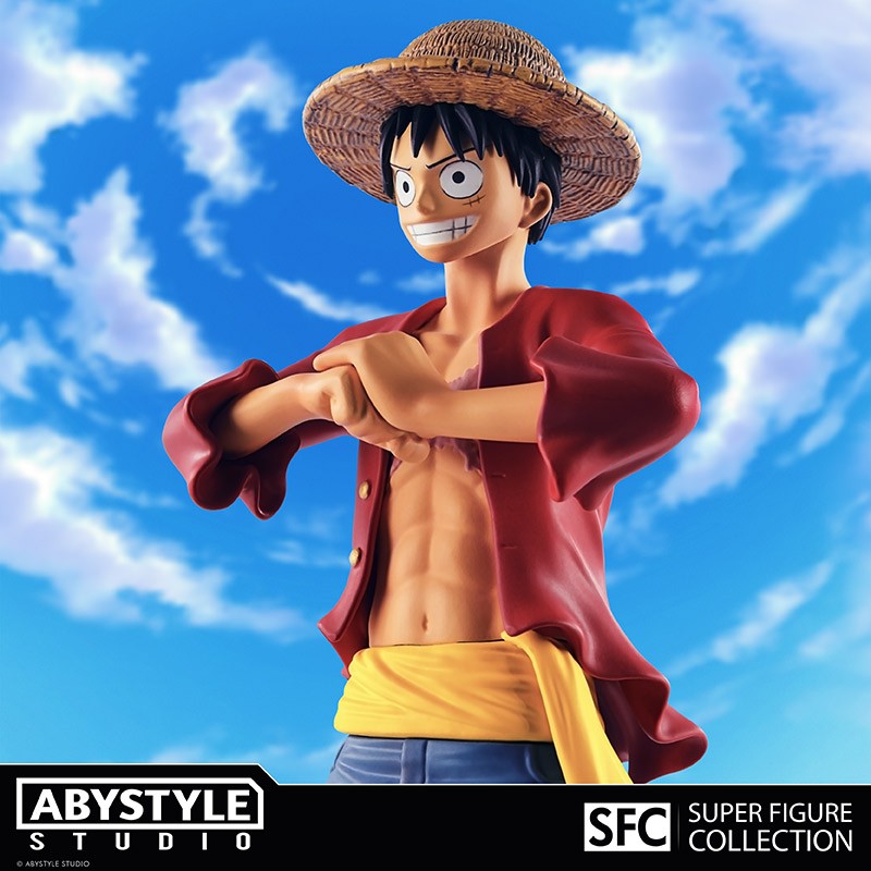 Super figure Collection. ABYstyle Luffy Figurine Design One Piece Licensed now in online 