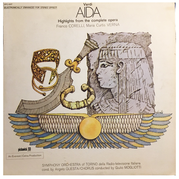 Verdi Aida - Highlights from the complete opera - LP - (Used Vinyl)