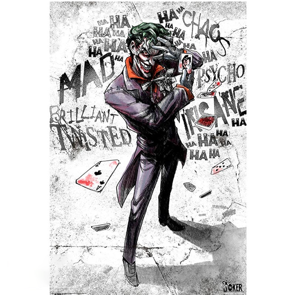 Poster - DC COMICS -  Joker Type (91.5x61)