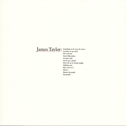 James Taylor - Greatest Hits - LP