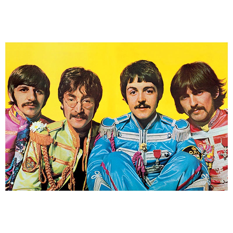Beatles - "Lonely Hearts Club"  - Poster Design  - THE BEATLES Licensed