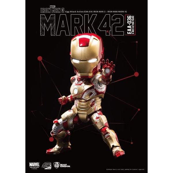 Marvel Avenger Iron Man 3 - Iron Man Mark 42  Design MARVEL Licensed