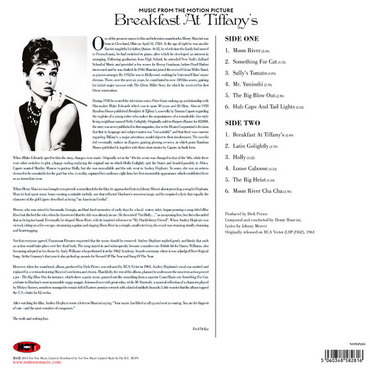 OST:  Breakfast At Tiffany's (Colored Vinyl) - Henry Mancini - LP