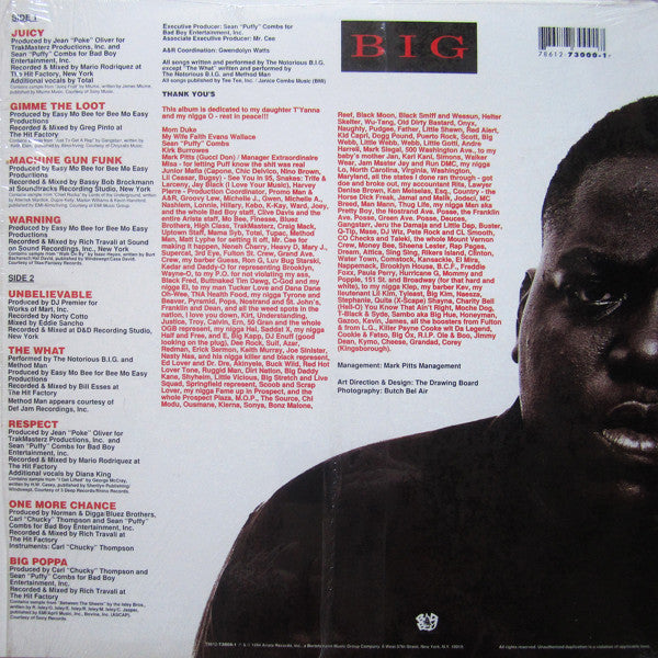 Notorious B.I.G. - Ready To Die - 2LP