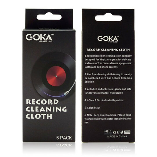 GK-R05 - MICROFIBER RECORD CLEANING CLOTH 5 PACK