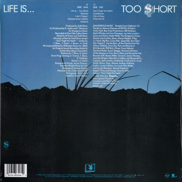 Too Short - Life Is Too $Hort - LP