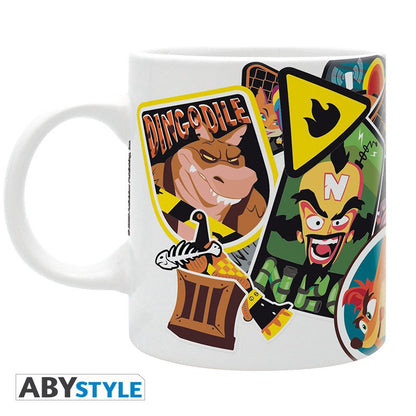 Crash Bandicoot - Mug - 320 ml - Sticker Crash -subli- with box