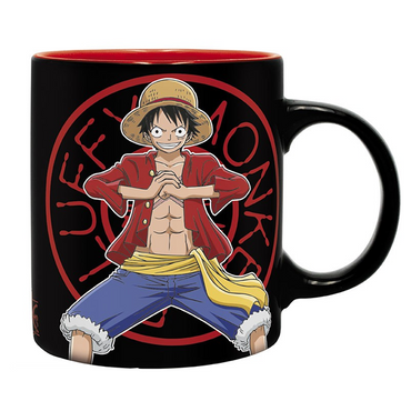 ONE PIECE - Pck Mug320ml + KeyringPVC + Notebook wanted -  "Luffy"