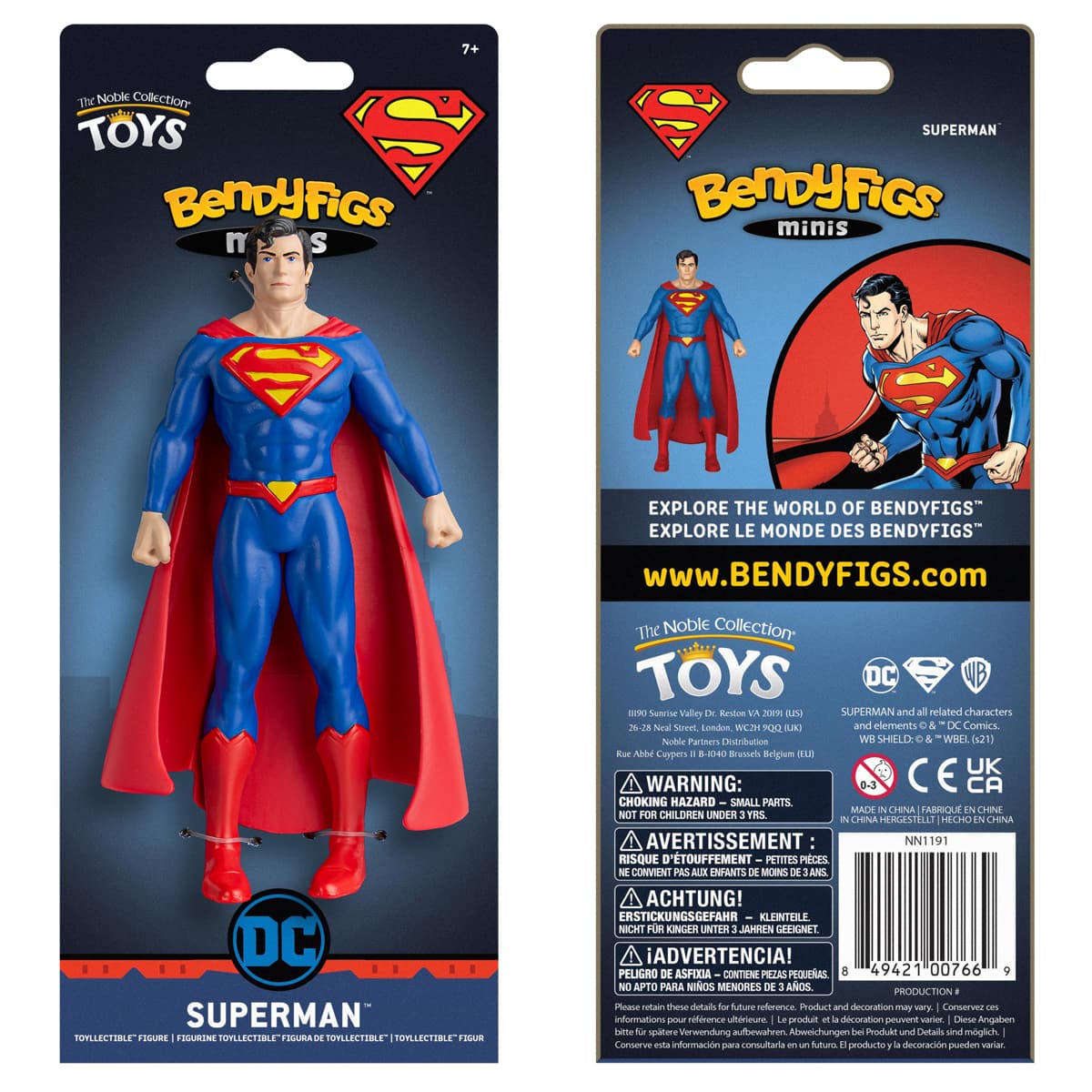 Dc Comics Superman Mini Bendyfig Figurine
