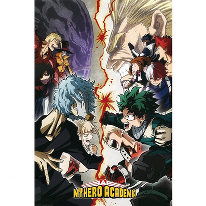 Poster - MY HERO ACADEMIA -  "Heroes VS. Villains" (91.5x61)