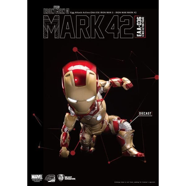 Marvel Avenger Iron Man 3 - Iron Man Mark 42  Design MARVEL Licensed