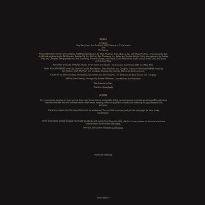 Coldplay -  A Rush Of Blood To The Head - LP