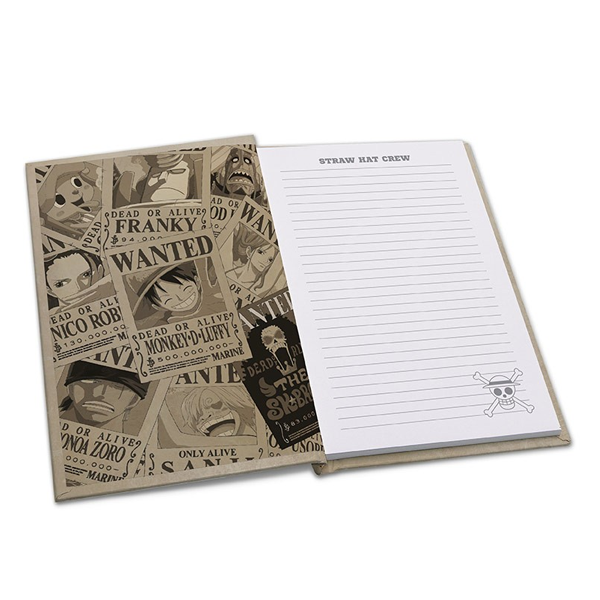 ONE PIECE - Pck Mug320ml + KeyringPVC + Notebook wanted -  "Luffy"