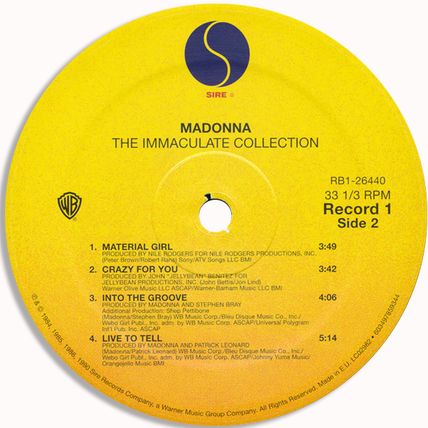 Now available Madonna - Immaculate Collection - 2LP. at cavo