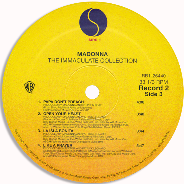 Buy now Madonna - Immaculate Collection - 2LP