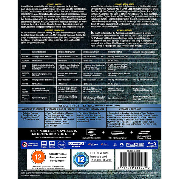 Avengers: 1-4 Collection - Blu-Ray 4K