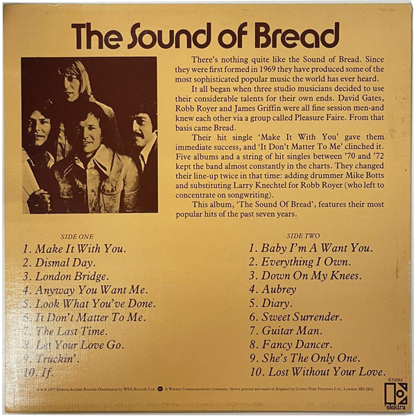 Bread - The Sound Of Bread - Their 20 Finest Songs - LP (Used Vinyl)