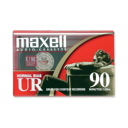 MAXELL 108510 UR-90 AUDIO CASSETTE 90 MIN SINGLE