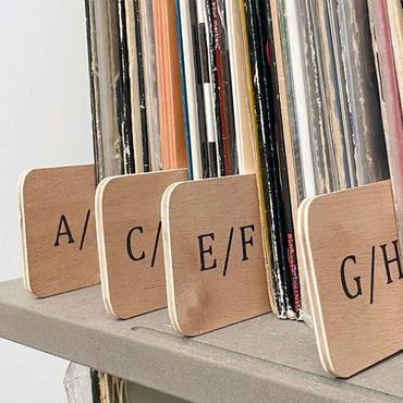 Record Divider 13PC (A-Z) Wood